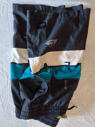 Bañador Quiksilver chico negro y turquesa