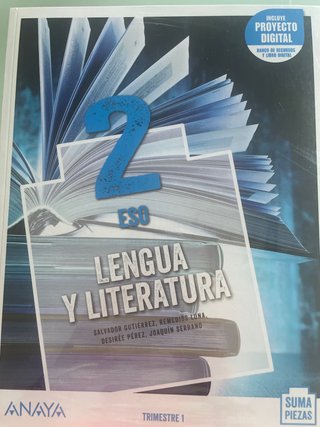 Lengua y literatura, 2 ESO
