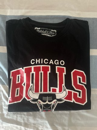 Camiseta Chicago Bulls Mitchell & Ness Negra