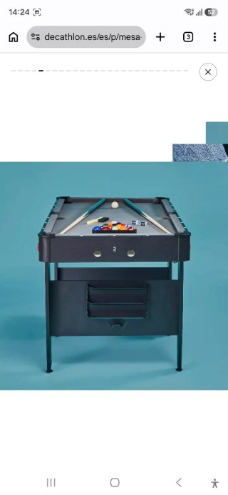 Mesa Billar Plegable Americana BT 500