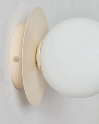 Aplique Anine Hierro y Cristal Beige/Blanco