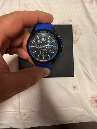 Reloj Lotus Cronógrafo Negro y Azul
