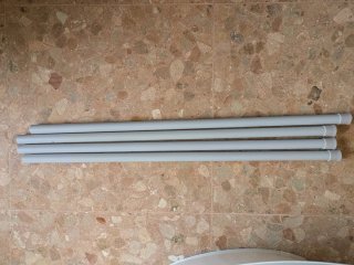 Bañera de plástico blanca