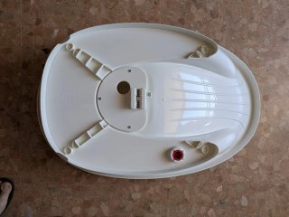 Bañera de plástico blanca