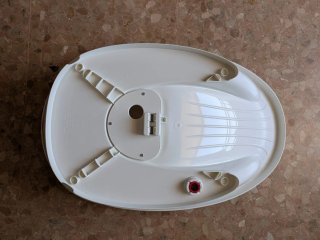 Bañera de plástico blanca