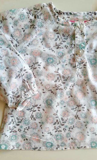 Conjunto niña short y blusa floral