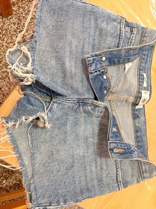 Shorts vaqueros Mango desgastados