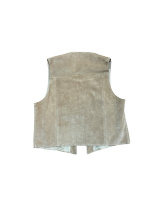 Chaqueta de cuero estilo cowboy con flecos