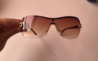 Gafas de sol Shein Y2K marrones y doradas