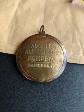 Espejo publicitario polvera Almacenes Pompeya