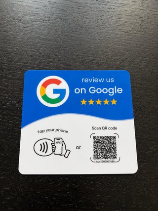 Tarjeta Google Reviews NFC + QR