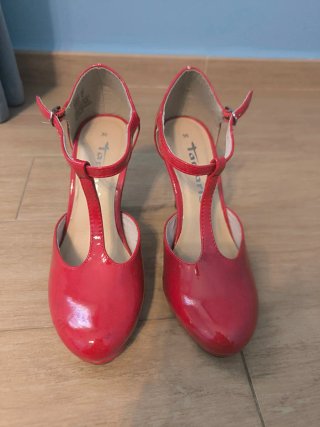 Zapatos de fiesta rojos Tamaris talla 36