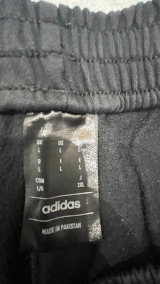 Pantalón chándal Adidas Talla L Negro