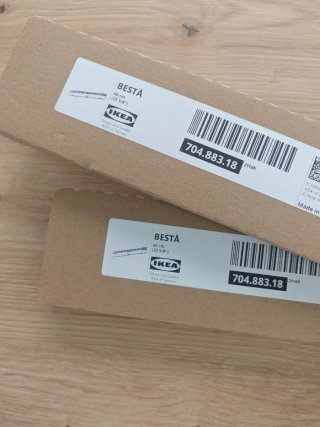 Riel Besta Ikea 60 cm