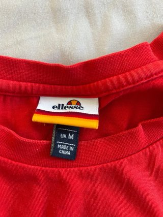 Camiseta Ellesse Roja y Negra