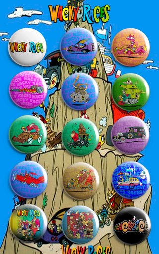 PACK CHAPAS AUTOS LOCOS (WACKY RACES)