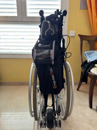 silla de ruedas manual con motor incorporado