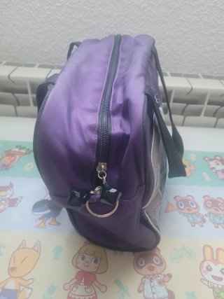 Bolso Maléfica Disney morado oscuro metalizado