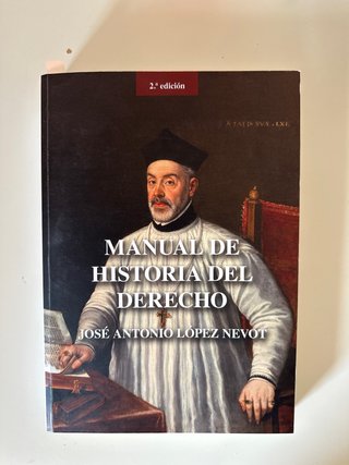Manual de historia de derecho