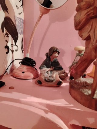 Figura de Porcelana Pastora / Niña Vintage