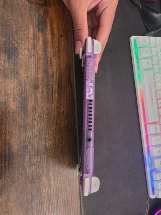 Nintendo Switch Lite Morado Transparente + SD 512g
