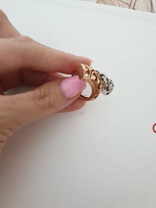 Anillo Oro 585 Bicolor 7.01g. Unico