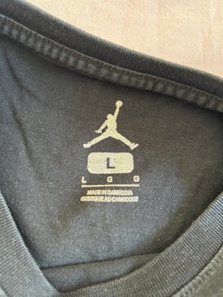 Camiseta Jordan Negra Logo Jumpman