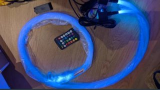 Tubo de fibra óptica LED con mando