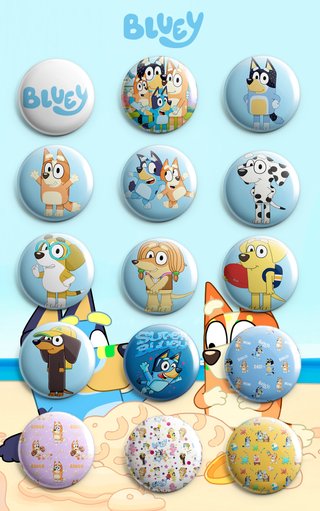 PACK CHAPAS BLUEY