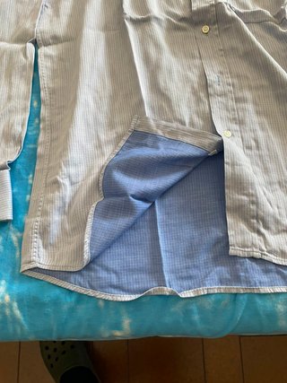 Camicia Cassera Uomo Tg. 39 Interno Blu