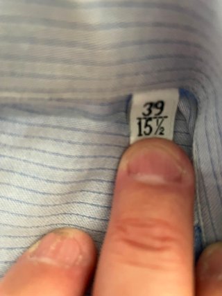 Camicia Cassera Uomo Tg. 39 Interno Blu