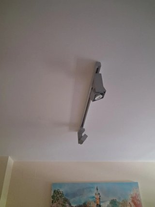 Lámpara de techo moderna gris