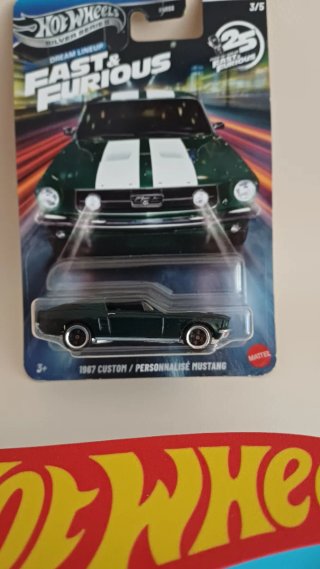Hot Wheels 1967 Custom Mustang Fast & Furious