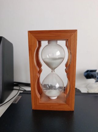 Reloj de arena de madera ⏳