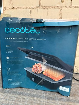 ROTO Parrilla Cecotec Rock’nGrill 2000 Stone