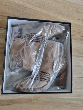 Botines ante beige Massimo Dutti