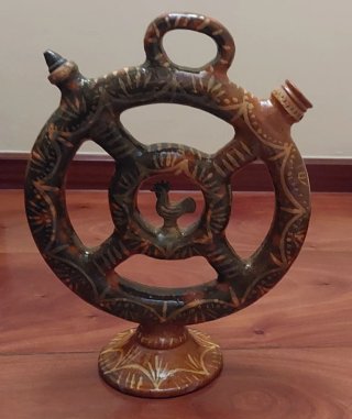 Botijo Rueda/Timón Cerámica Decorado