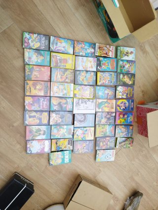 Lote 42 Cintas VHS Películas Animadas Familiares