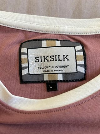 Camiseta SikSilk Rosa Tiras Laterales