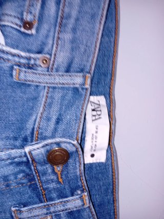 Pantalón ancho Zara azul