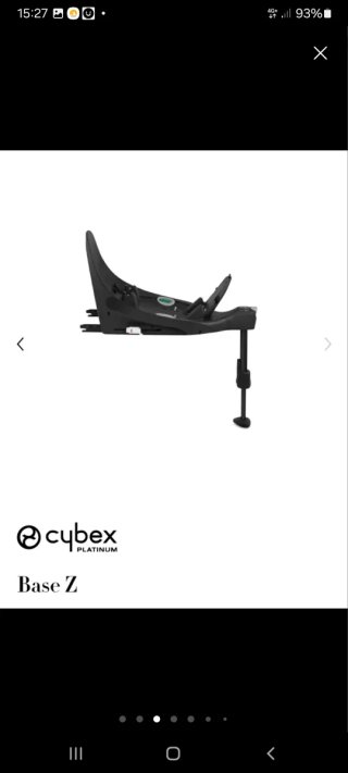 Silla de coche giratoria Cybex Portabebé