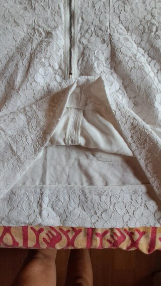 Minivestido encaje blanco