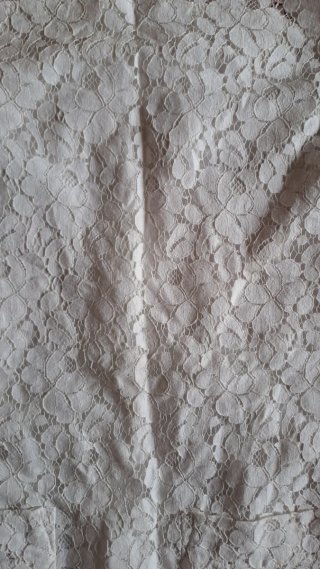Minivestido encaje blanco