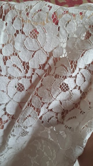 Minivestido encaje blanco