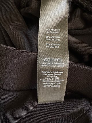 Pantalones culotte negros Chico's