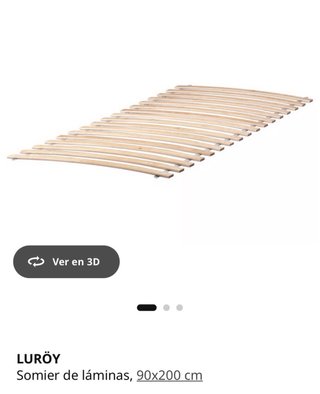 Estructura Cama Vevelstad + Somier láminas Luröy