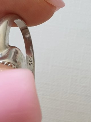 oro blanco 585 circonitas 11,04g