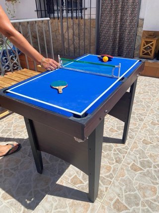 Mesa Multijuegos 3 en 1 Billar, Hockey, Ping Pong