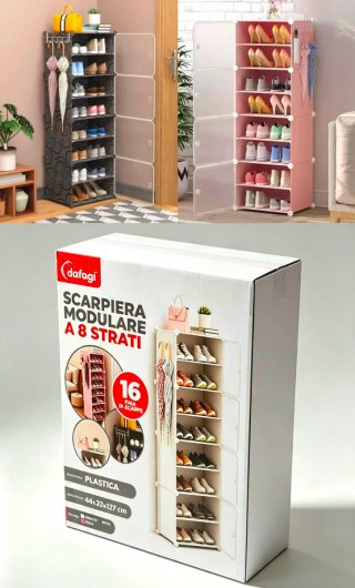 Scarpiera modulare Dafagi 8 strati