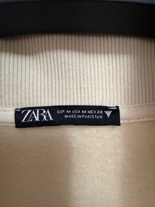 Sudadera Zara cuello alto cremallera M